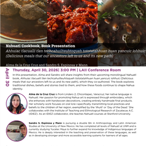 Image for: Nahuatl Cookbook, Book Presentation 