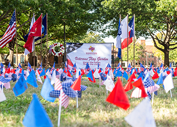 Veteran's Day Flag Garden