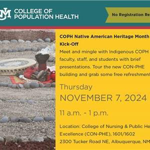 Image for: COPH Native American Heritage Month Kick-Off