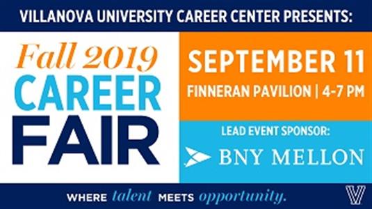 Villanova University Calendar Fall 2019 Career Fair