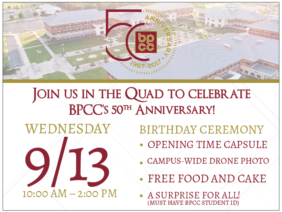 Bpcc Events Calendar Bpcc S 50th Birthday Bash