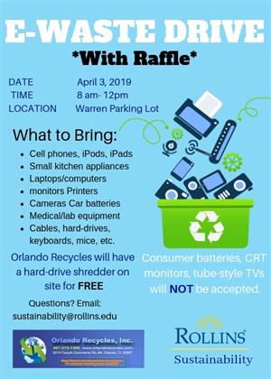 Rollins College - Sustainability Program's E-Waste Drive
