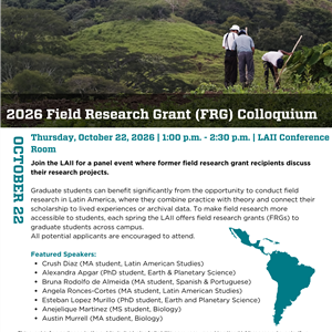 Image for: Field Research Grant (FRG) Colloquium