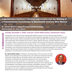 Image for: Juan Bautista Ralliere’s Cánticos espirituales and the Making of a Transnational Soundscape in Nineteenth-Century New Mexico