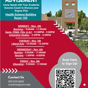 Group advisement flyer.