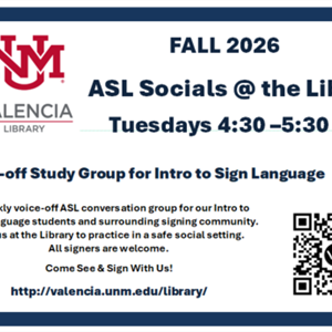 Image for: ASL Socials at the Library