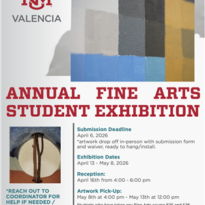 Image for: Annual Fine Arts Student Exhibition and Reception