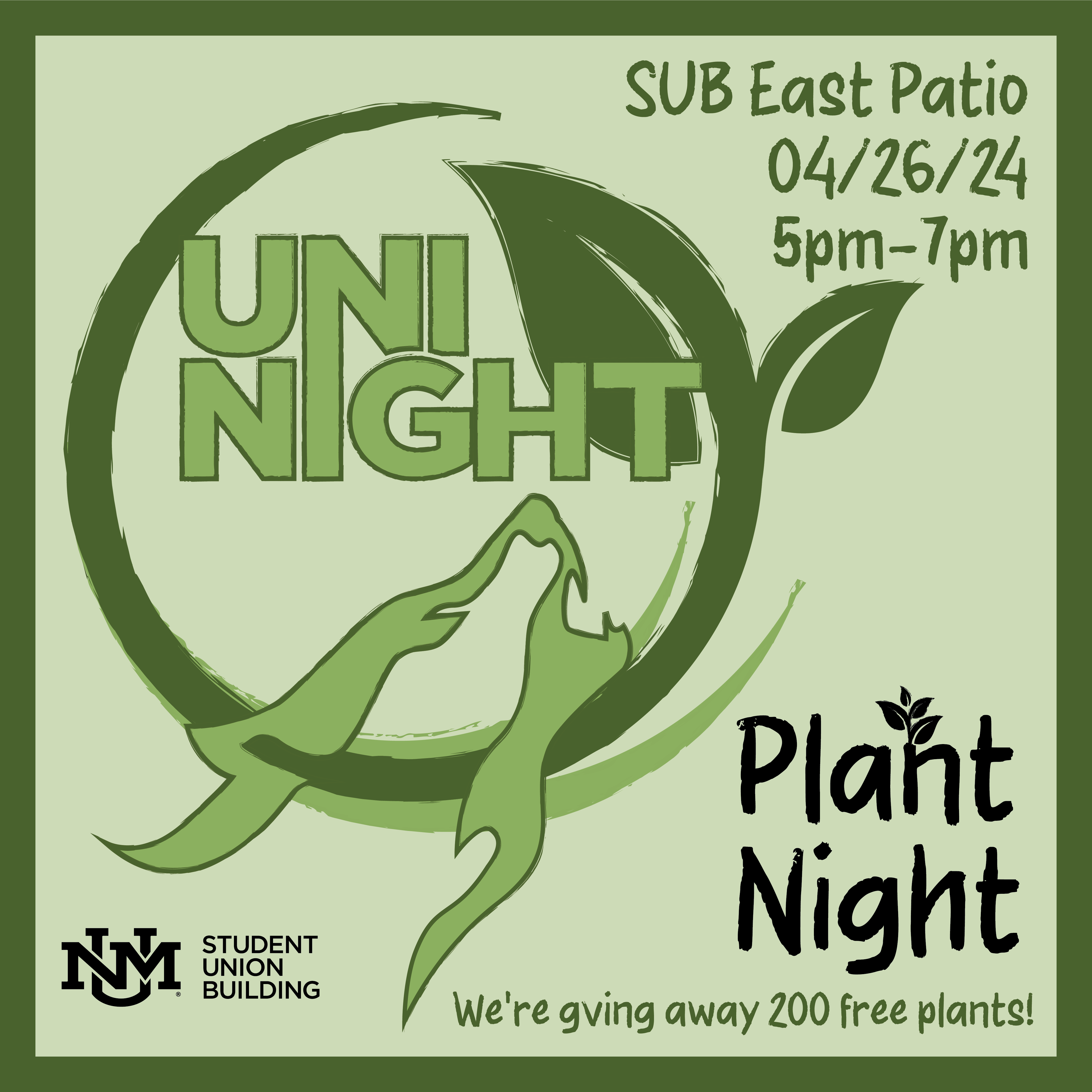 UNM Events Calendar Plant Night