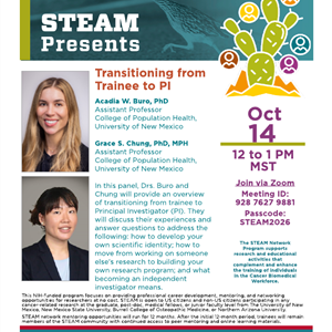 Image for: STEAM Webinar: Transitioning from Trainee to PI
