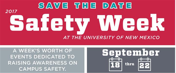 UNM Events Calendar Campus Safety Week