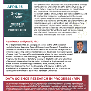Image for: Data Science Research-in-Progress (RiP) - Systems Pathophysiology of Organ Failure