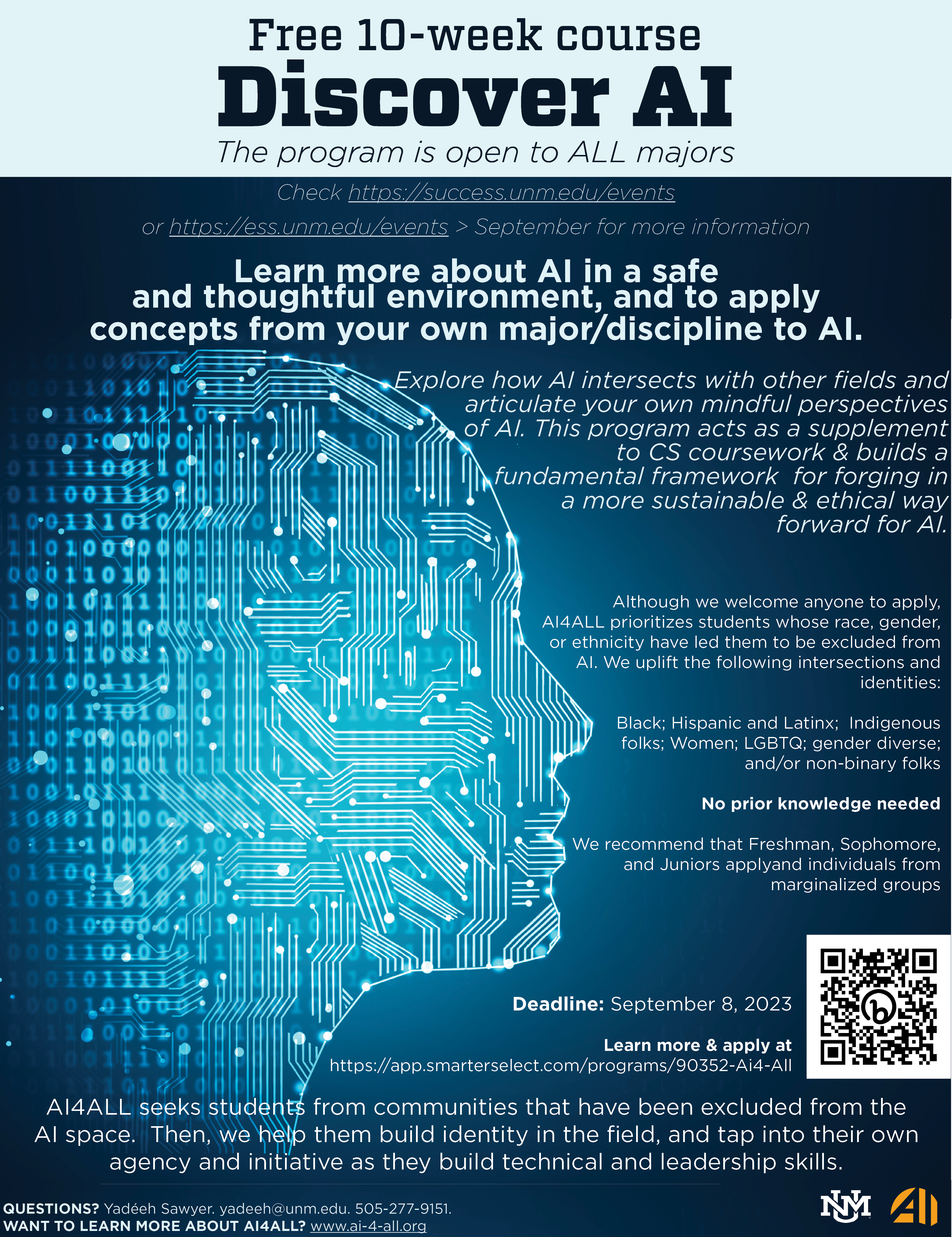UNM Events Calendar - Professional Development Opportunity: Artificial  Intelligence & Careers in Tech.